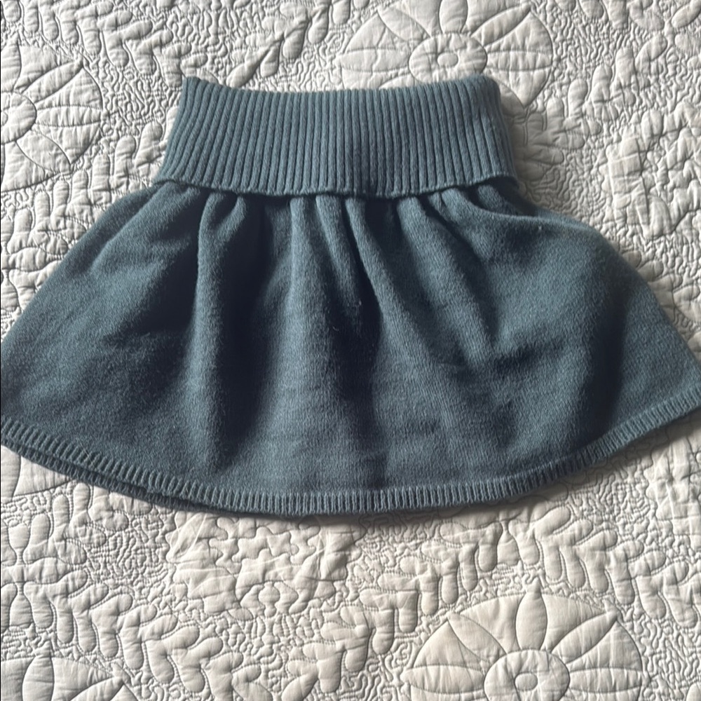 Edikted Knit Sweater Mini Skirt Low Waist Roll Waist Mini Skirt - XS